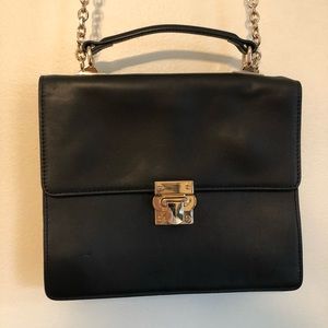 & Other Stories Leather Gold Chain Shoulder Bag